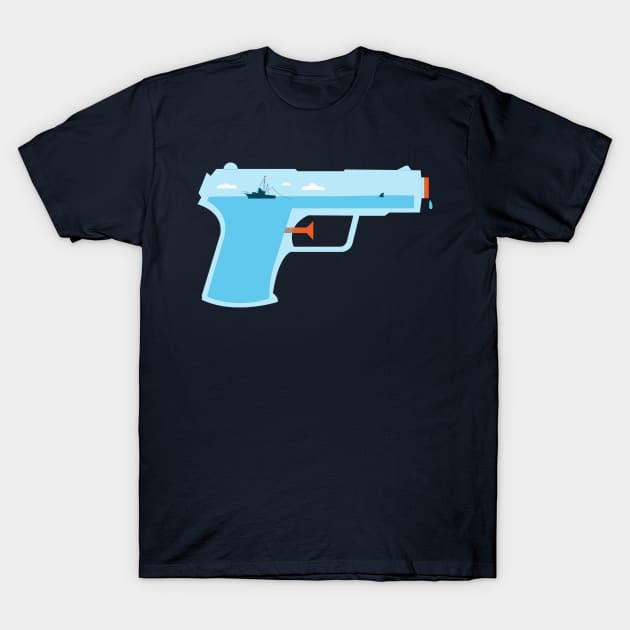 Water Gun T-Shirt by ryderdoty